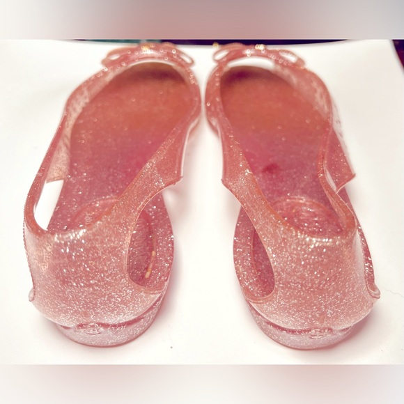 Pre-loved Vintage Salvatore Ferragamo Giddy Ballerina Jelly Flats, pink/purle - Picture 3 of 6